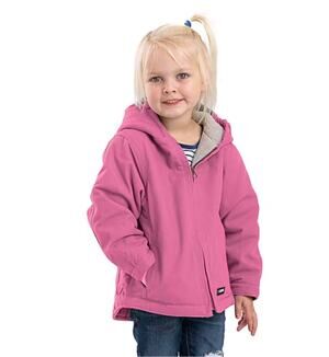 NEW! Berne Toddler Girls Sherpa Hooded Heavyweight Coat Quilted Jacket Size 4T